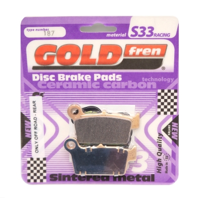 Goldfren S33 Bremsbelag passend für Beta Nissin hinten